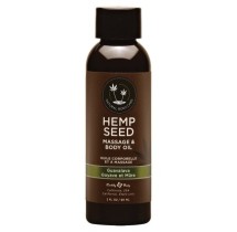 Earthly Body Hemp Seed Massage Oil-Guavalava 2oz